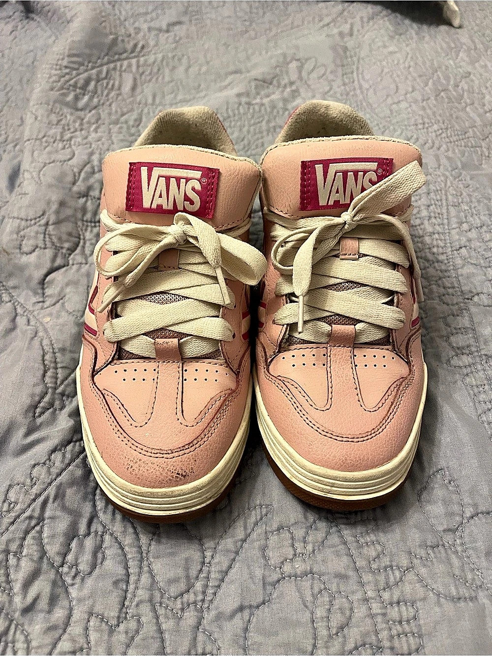 Vans Upland Pink White Sneakers US W9.5
